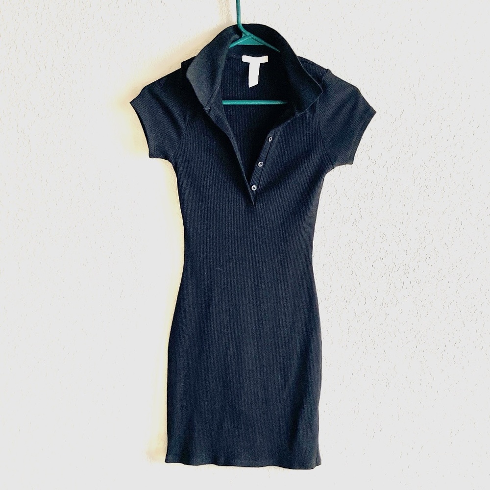 Tilly's Full Tilt Body Con dress, with collar, black, XS